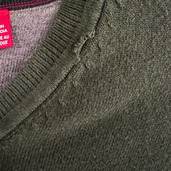 SAKS Fifth Ave Green Sweater M - Picture 3 of 3